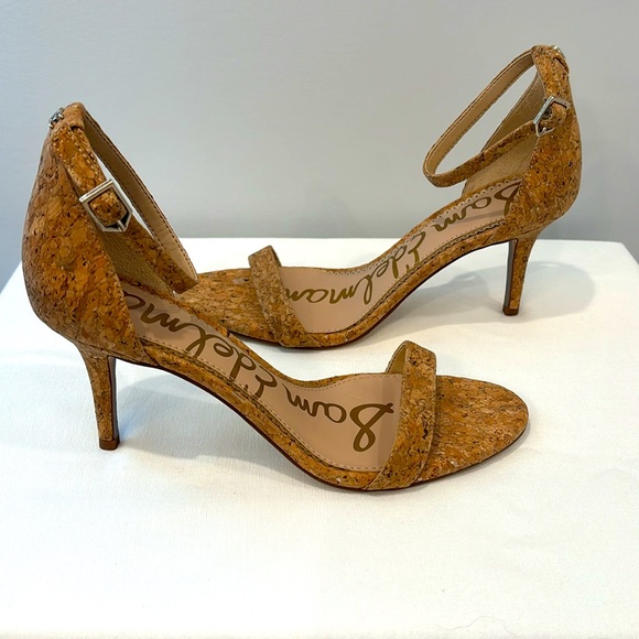 Sam Edelman Cork Heeled Sandal size 8 Natural NWOT - Picture 3 of 8